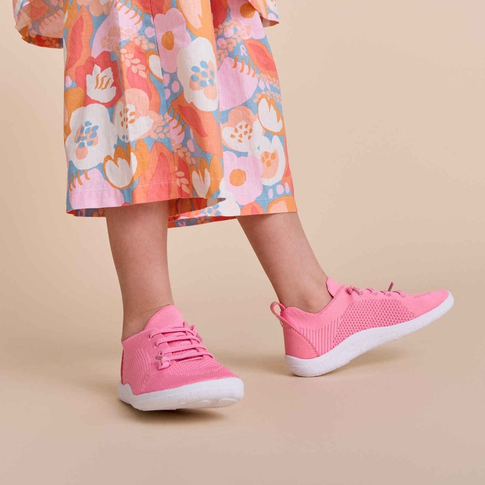 Reima Lightweight Breathable Barefoot Shoes - Astelu in Sunset Pink Size 10/10.5